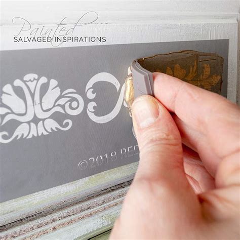 Adhesive Silk Screen Stencils Lavender Fields Buffet Makeover