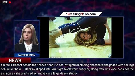 her hips don t lie shakira 46 poses with her legs behind her head during video dailymotion