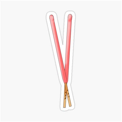 Kawaii Strawberry Pocky Sticker For Sale By Kawaiisweet Redbubble