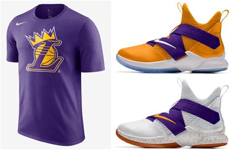 Lebron la lakers nike crown t shirt sneakerfits com. LeBron LA Lakers Nike Crown T Shirt | SneakerFits.com