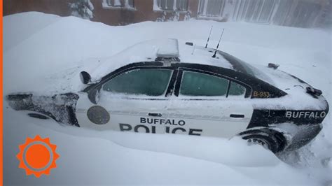 Buffalo Blizzard Emergency Vehicles Stranded In The Snow Accuweather