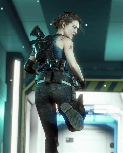 Jill Valentine Running From Nemesis In 2021 Resident Evil Girl