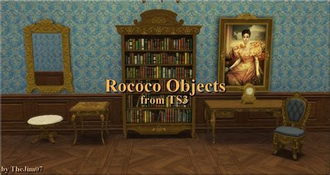 Rococo Sims 4 Finds — Sssvitlans Rococo Objects From Ts3 By Thejim07