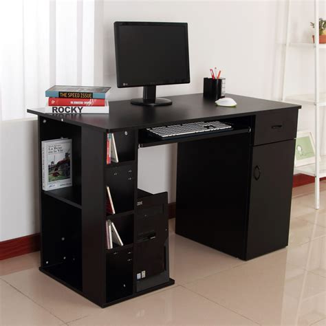 Some of the most reviewed products in computer desks are the furinno 40 in. HOMCOM Computer Desk PC Workstation Table with Storage ...