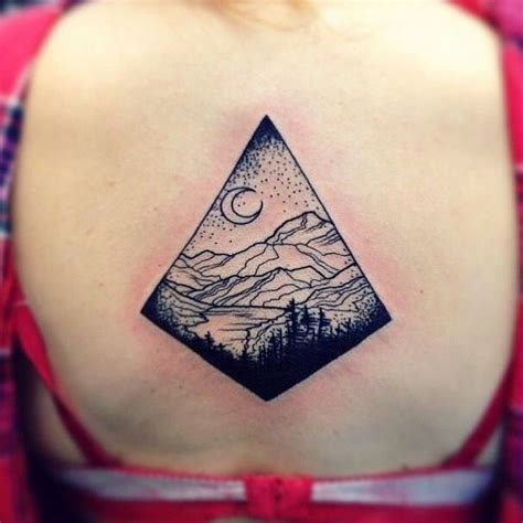 Wonderful Mountains Tattoosmoon And Black