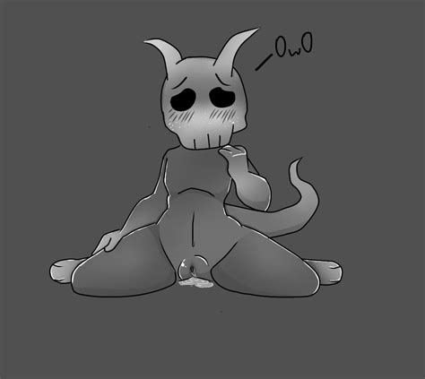 Rule 34 Anthro Black And White Blush Geekmonster5 Geometry Dash Horns