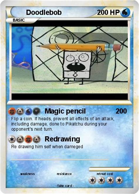 Pokémon Doodlebob 21 21 Magic Pencil My Pokemon Card