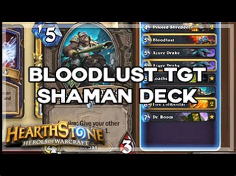 Elemental shaman is a shaman deck type that utilizes elemental synergy in a midrange style. Hearthstone Bloodlust TGT Shaman Deck (Hearthpwn) - YouTube