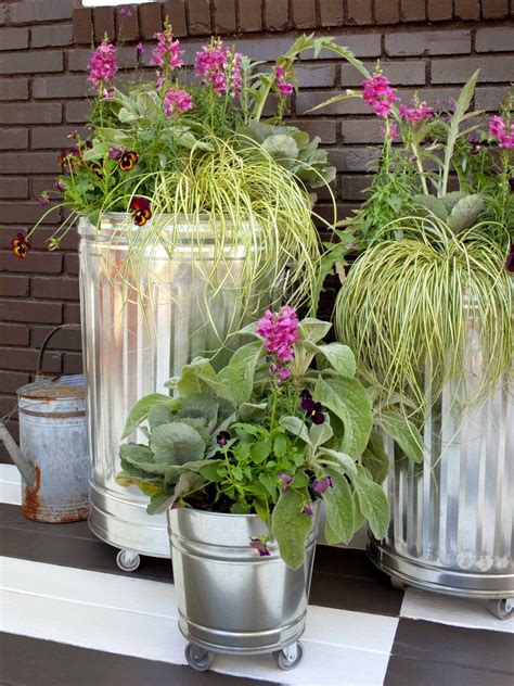 Spruce up your back garden on a budget with these budget garden ideas and upcycling projects that cost pennies. 13 Unusual and Upcycled Container Gardens