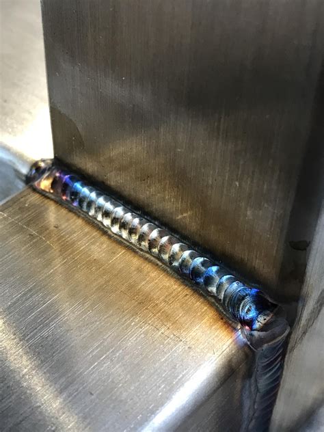 Them Tempering Colors On This Stack Tig Welding Stainless Steel