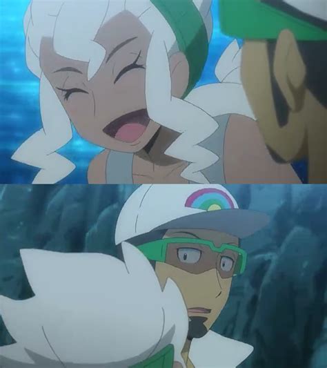 Prof Kukui And Burnet Blushes Each Other By Willdinomaster55 On Deviantart