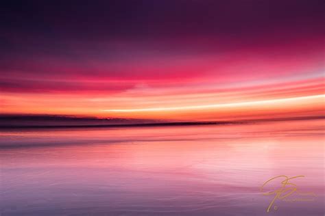 Abstract Sunrise Over The Seacoast Landscape Photography Landscape