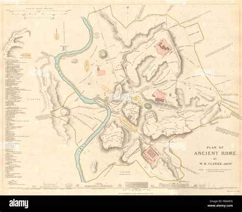 Roma Antica Roma Antica Città Di Piano Mappaoriginale Colorazione A