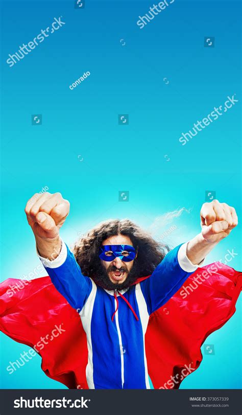 Funny Guy As A Mighty Man Stock Photo 373057339 Shutterstock