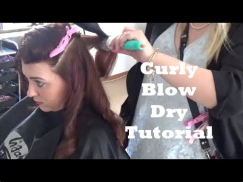 Curly Blow Dry Tutorial Youtube