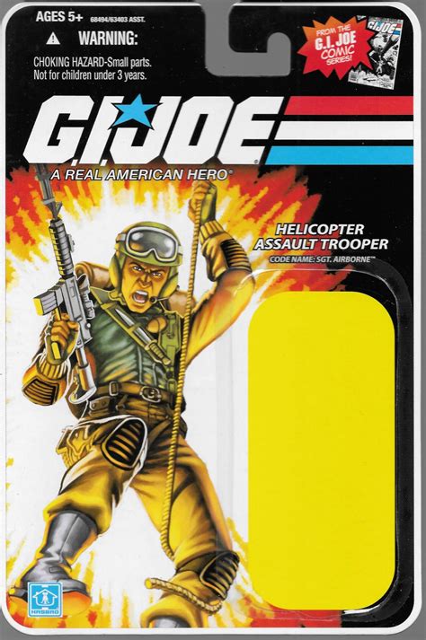 Gi Joe Card Back Sgt Airborne