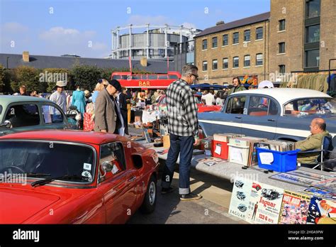 The colourful and fun Vintage Classic Car Boot sale at Granary Square