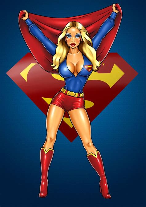 Supergirl Pinup Toon By Bambabes On Deviantart Supergirl Comic Supergirl Pictures Supergirl