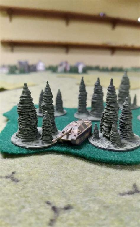 Pine Tree Terrain For 6mm And 10mm Two Inches Of Felt Wargame Vault