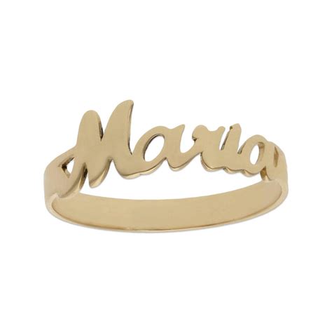 Anillo Con Nombre Personalizado En Oro Joyería Payber Joyas Y Relojes