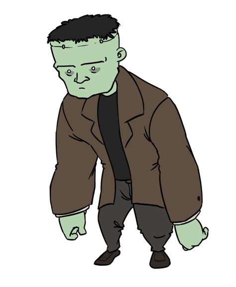 Cartoon Frankenstein Face Clip Art
