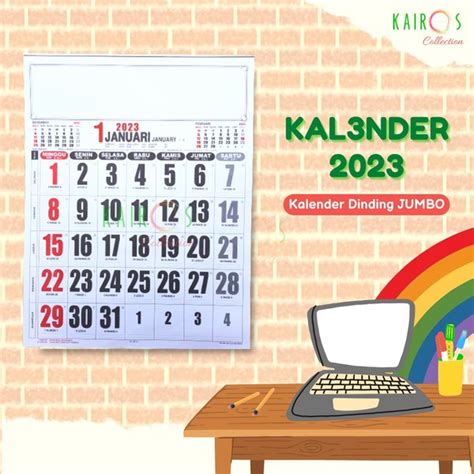 Jual Kalender Dinding Jumbo Tahun 2023 Di Lapak Kairos Collection