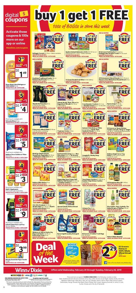 Also see the official food lion coupon policy. Winn Dixie Buy 1 Get 1 Free this week February 20 - 26, 2019