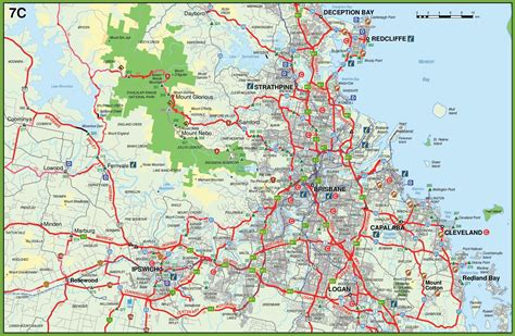 Brisbane Suburbs Map Printable