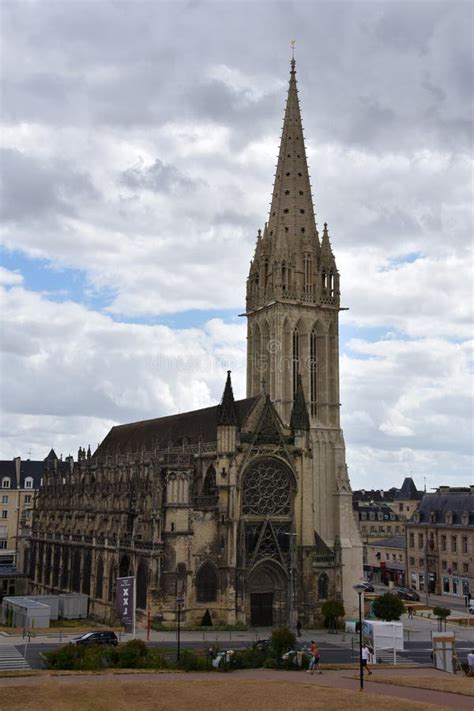 Church Of Saint Pierre In The Center Of Caen Editorial Image Image Of
