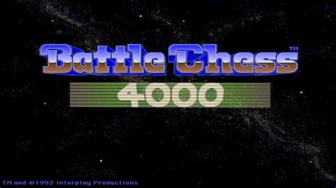 Battle Chess 4000 Gameplay Pc Game 1992 Youtube