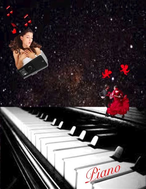 Piano Photo Collage By Morgan Callard From Ariana Grandes Yours Truly