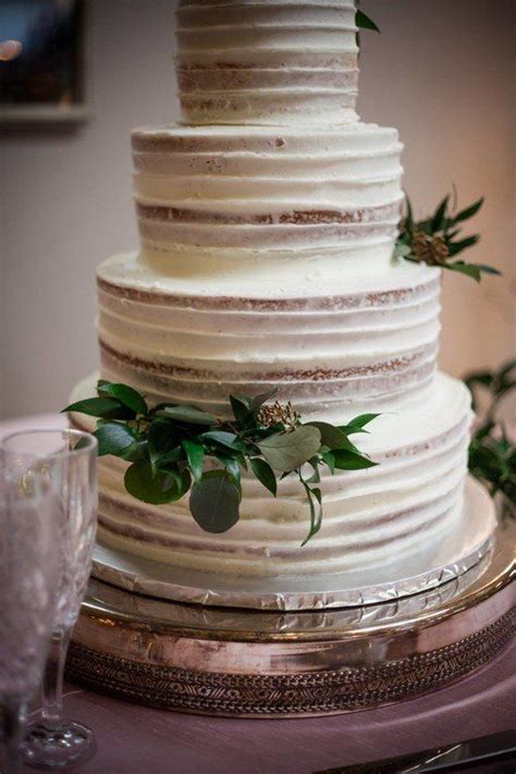 Simple Weddingcake Idea Buttercream Frosted Wedding Cake With