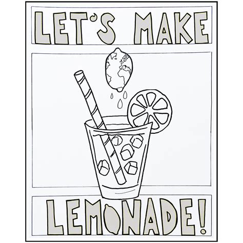 Glass Of Lemonade Coloring Page Coloring Pages