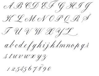 Phoenician alphabets are older, the ugaritic that hebrew descended from is older, by several centuries at least. Old Cursive Alphabet | Spoodawgmusic: cursive calligraphy ...