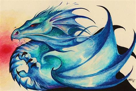 Dragon Watercolor Paintings At Getdrawings Free Download