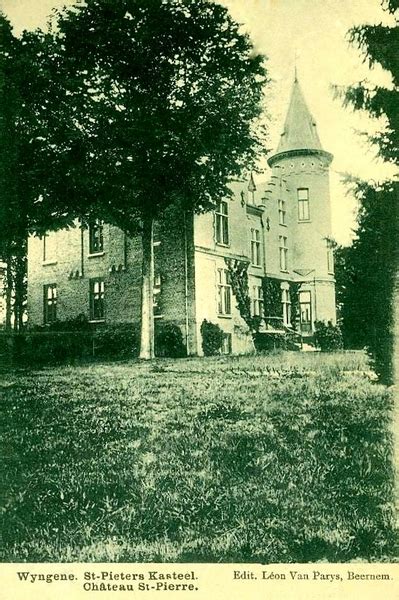 Wingene Wingene Chateau Saint Pièrre Vroeger En Vandaag Geneanet