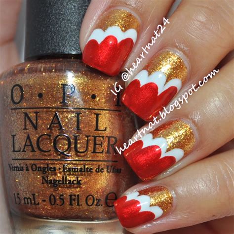 Red And Gold 49er Nails Nails Gold Accent Nail Gel Nails