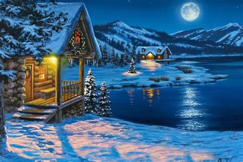Christmas Cottage Wallpaper ·① Wallpapertag