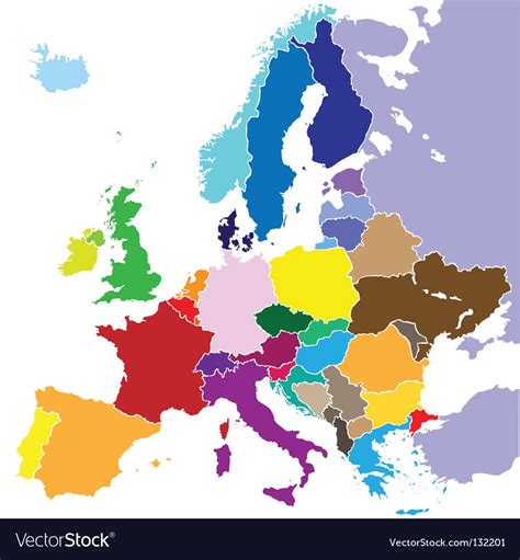 Europe Map Ai Vector Uidownload Gambaran