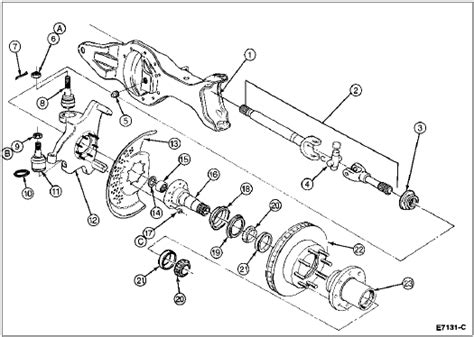 Automatic Hub Diagram 80 96 Ford Bronco Ford Bronco Zone Early