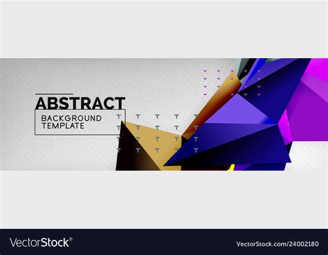 Triangles Background Techno Template Royalty Free Vector