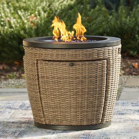 Malayah 27 Fire Pit Wicker P042 776