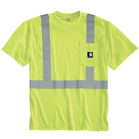 Carhartt Mens High Visibility Class 2 Short Sleeve Work Dry T Shirt