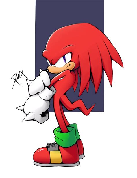 More Sonic Art This Time Of Knuckles Drawing Him Was Fun R
