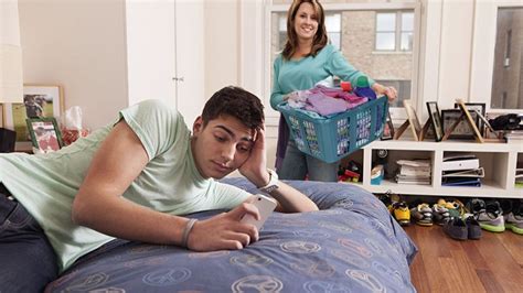 Teen Sick Of Mother Barging Into Room With Clean Folded Clothes