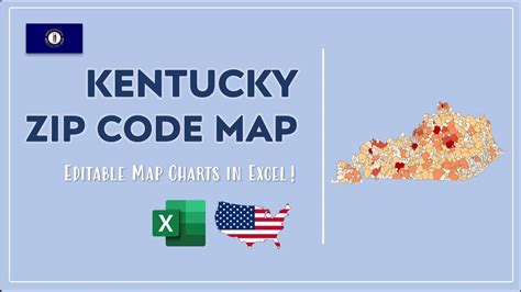 Kentucky Zip Code Map In Excel Zip Codes List And Population Map