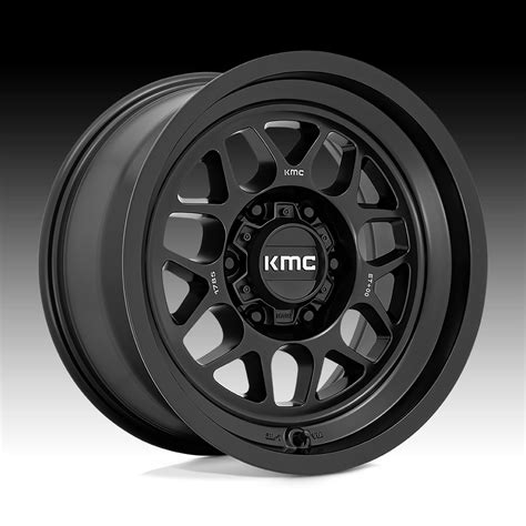 Kmc Km725 Terra Satin Black Custom Truck Wheels Km725 Terra Kmc