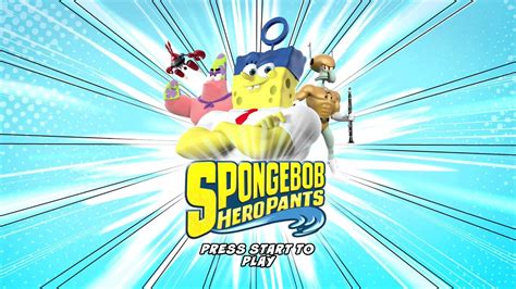 Spongebob Heropants Title Screen Vita 3ds Xbox 360 Youtube