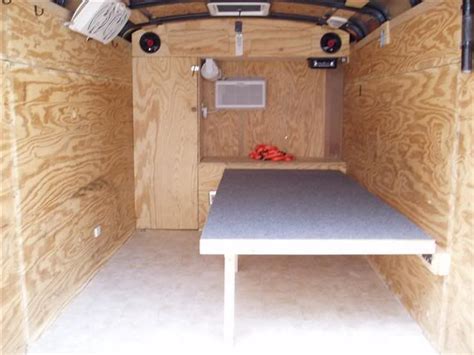 Image Result For Fold Out Bed From Wall For Camper Enclosed Trailers