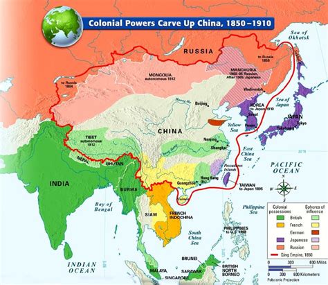 Spheres Of Influence In China Asia Map Map China Map